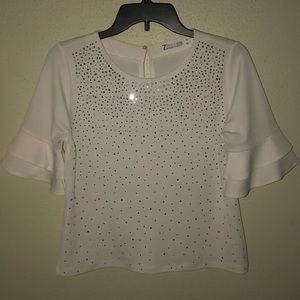 New York & Company White Blouse